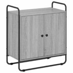 vidaXL Príborník Sivý Sonoma 68 x 35 x 75 cm Kompozitné drevo – Obrázok 2