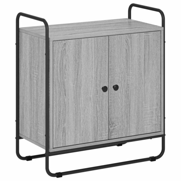 vidaXL Príborník Sivý Sonoma 68 x 35 x 75 cm Kompozitné drevo – Obrázok 2
