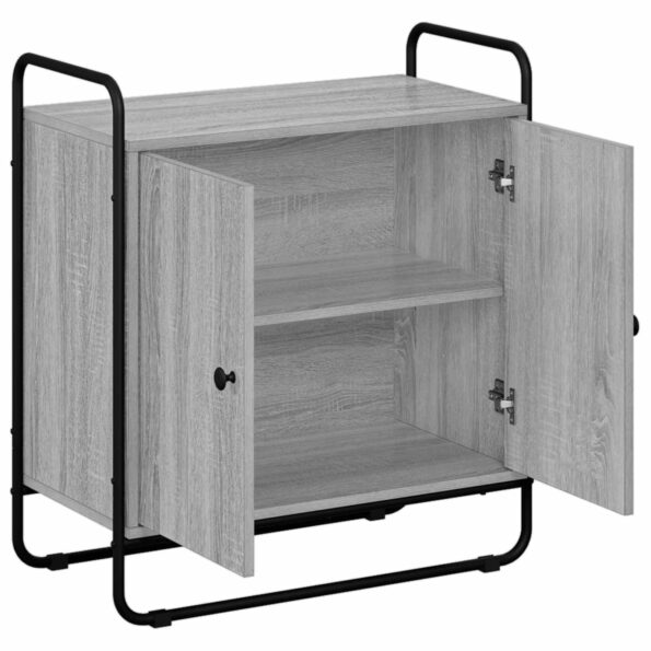 vidaXL Príborník Sivý Sonoma 68 x 35 x 75 cm Kompozitné drevo – Obrázok 3