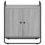vidaXL Príborník Sivý Sonoma 68 x 35 x 75 cm Kompozitné drevo – Obrázok 4