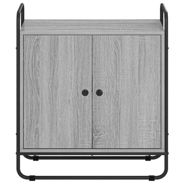 vidaXL Príborník Sivý Sonoma 68 x 35 x 75 cm Kompozitné drevo – Obrázok 4