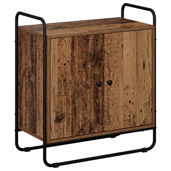 vidaXL Príborník Staré drevo 68 x 35 x 75 cm Kompozitné drevo – Obrázok 2