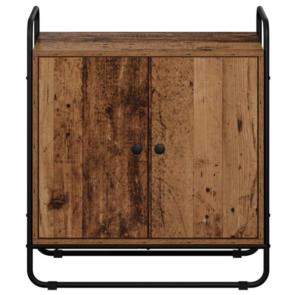 vidaXL Príborník Staré drevo 68 x 35 x 75 cm Kompozitné drevo – Obrázok 4