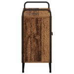 vidaXL Príborník Staré drevo 68 x 35 x 75 cm Kompozitné drevo – Obrázok 5