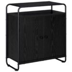 vidaXL Komoda Čierny dub 68 x 35 x 75 cm Spracované drevo – Obrázok 2
