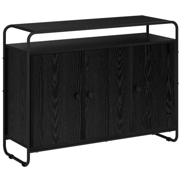 vidaXL Komoda Čierny dub 102 x 35 x 75 cm Spracované drevo – Obrázok 2