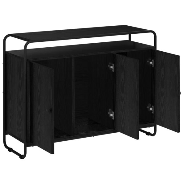 vidaXL Komoda Čierny dub 102 x 35 x 75 cm Spracované drevo – Obrázok 3
