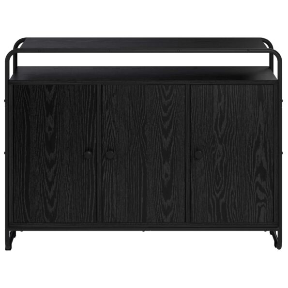 vidaXL Komoda Čierny dub 102 x 35 x 75 cm Spracované drevo – Obrázok 4