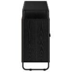 vidaXL Komoda Čierny dub 102 x 35 x 75 cm Spracované drevo – Obrázok 5