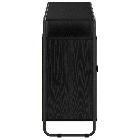 vidaXL Komoda Čierny dub 102 x 35 x 75 cm Spracované drevo – Obrázok 5