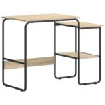 vidaXL Stôl s úložným priestorom Dub sonoma 100 x 50 x 75 cm – Obrázok 2