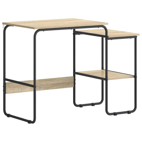 vidaXL Stôl s úložným priestorom Dub sonoma 100 x 50 x 75 cm – Obrázok 2