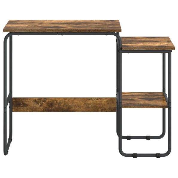 vidaXL Stôl s úložným priestorom Dymový dub 100 x 50 x 75 cm – Obrázok 3