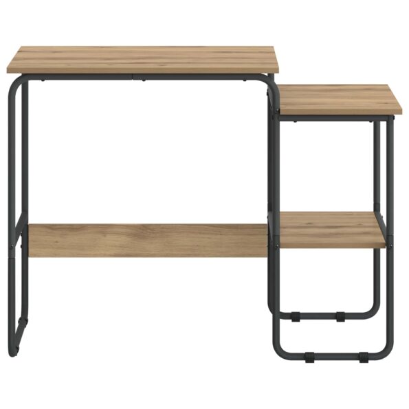vidaXL Stôl s úložným priestorom Dub artisan 100 x 50 x 75 cm – Obrázok 3
