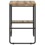 vidaXL Stôl s úložným priestorom Dub artisan 100 x 50 x 75 cm – Obrázok 4