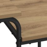 vidaXL Stôl s úložným priestorom Dub artisan 100 x 50 x 75 cm – Obrázok 6