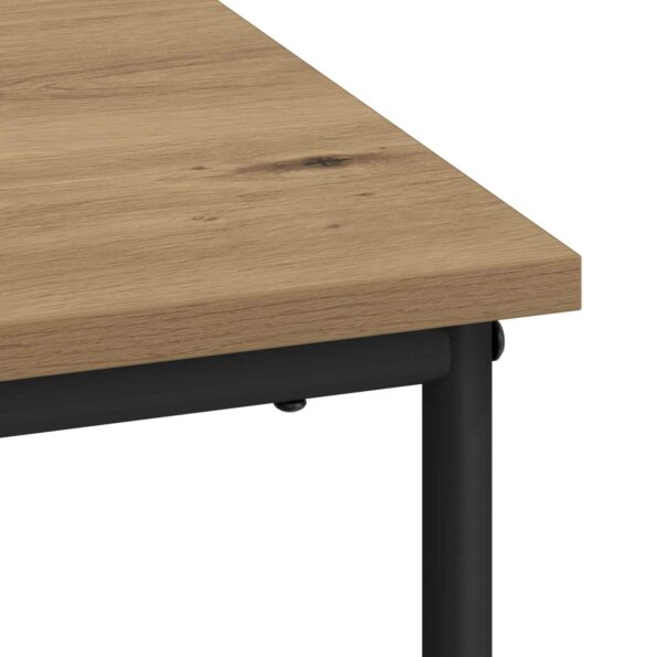 vidaXL Stôl s úložným priestorom Dub artisan 100 x 50 x 75 cm – Obrázok 7