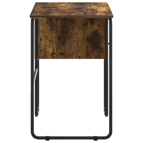 vidaXL Stôl s úložným priestorom Dymový dub 100 x 50 x 75 cm – Obrázok 5