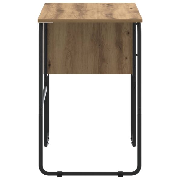 vidaXL Stôl s úložným priestorom Dub artisan 100 x 50 x 75 cm – Obrázok 5