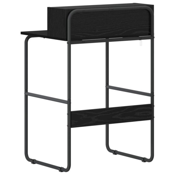 vidaXL Stôl s úložným priestorom Čierny dub 60 x 50 x 91 cm – Obrázok 5