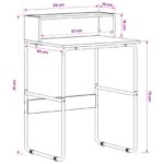 vidaXL Stôl s úložným priestorom Čierny dub 60 x 50 x 91 cm – Obrázok 8