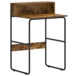 vidaXL Stôl s úložným priestorom Dymový dub 60 x 50 x 91 cm – Obrázok 2
