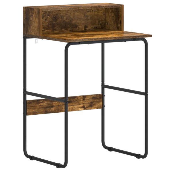 vidaXL Stôl s úložným priestorom Dymový dub 60 x 50 x 91 cm – Obrázok 2