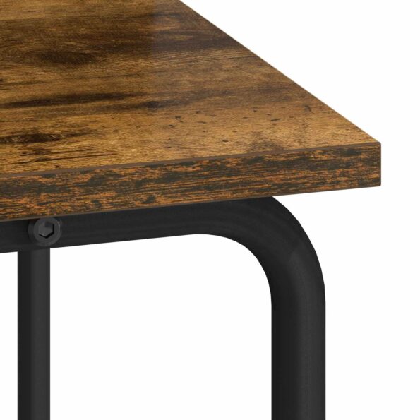 vidaXL Stôl s úložným priestorom Dymový dub 60 x 50 x 91 cm – Obrázok 7