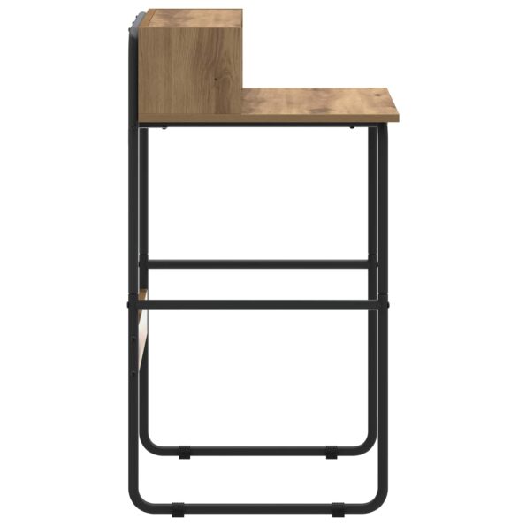 vidaXL Stôl s úložným priestorom Dub artisan 60 x 50 x 91 cm – Obrázok 4