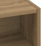 vidaXL Stôl s úložným priestorom Dub artisan 60 x 50 x 91 cm – Obrázok 6