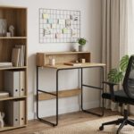 vidaXL Stôl s úložným priestorom Dub artisan 80 x 50 x 91 cm