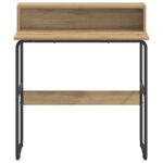 vidaXL Stôl s úložným priestorom Dub artisan 80 x 50 x 91 cm – Obrázok 3