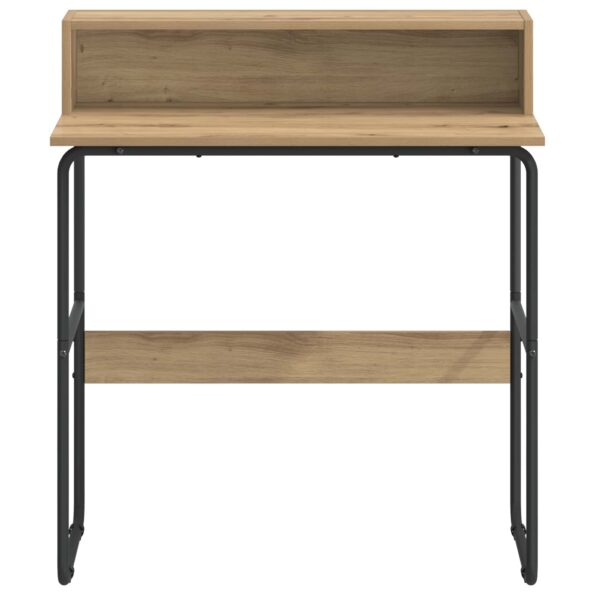 vidaXL Stôl s úložným priestorom Dub artisan 80 x 50 x 91 cm – Obrázok 3