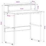 vidaXL Stôl s úložným priestorom Dub artisan 80 x 50 x 91 cm – Obrázok 8