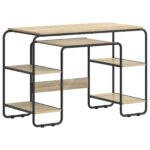 vidaXL Stôl s úložným priestorom Dub sonoma 113,5 x 52 x 75,5 cm – Obrázok 2