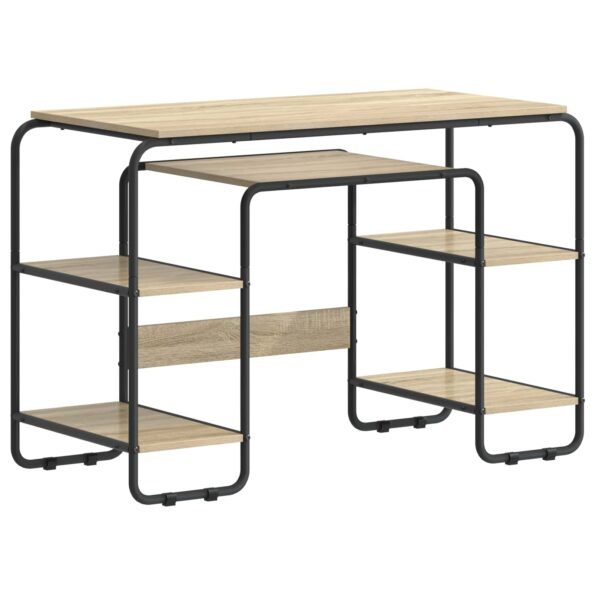 vidaXL Stôl s úložným priestorom Dub sonoma 113,5 x 52 x 75,5 cm – Obrázok 2
