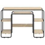 vidaXL Stôl s úložným priestorom Dub sonoma 113,5 x 52 x 75,5 cm – Obrázok 3