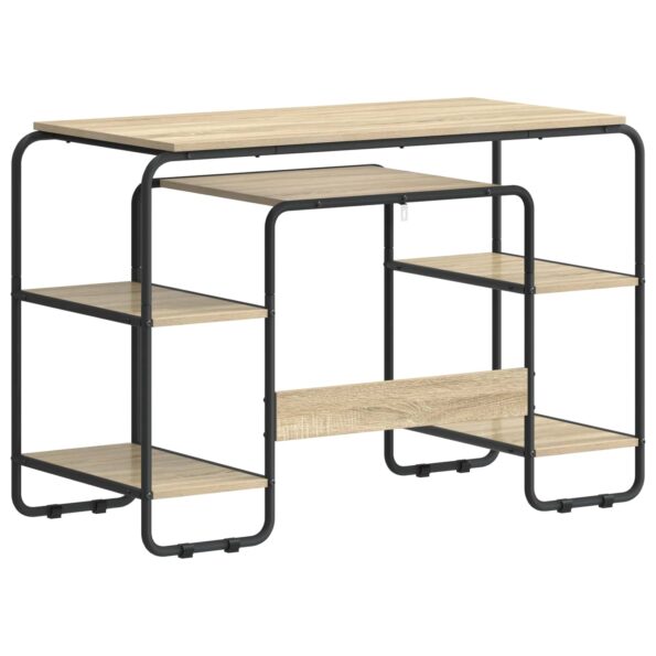 vidaXL Stôl s úložným priestorom Dub sonoma 113,5 x 52 x 75,5 cm – Obrázok 5