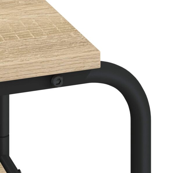 vidaXL Stôl s úložným priestorom Dub sonoma 113,5 x 52 x 75,5 cm – Obrázok 6