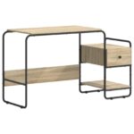 vidaXL Stôl s úložným priestorom Dub sonoma 131.5 x 50 x 75.5 cm – Obrázok 2