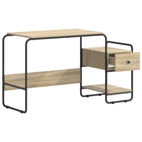 vidaXL Stôl s úložným priestorom Dub sonoma 131.5 x 50 x 75.5 cm – Obrázok 3