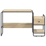 vidaXL Stôl s úložným priestorom Dub sonoma 131.5 x 50 x 75.5 cm – Obrázok 4