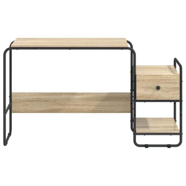 vidaXL Stôl s úložným priestorom Dub sonoma 131.5 x 50 x 75.5 cm – Obrázok 4