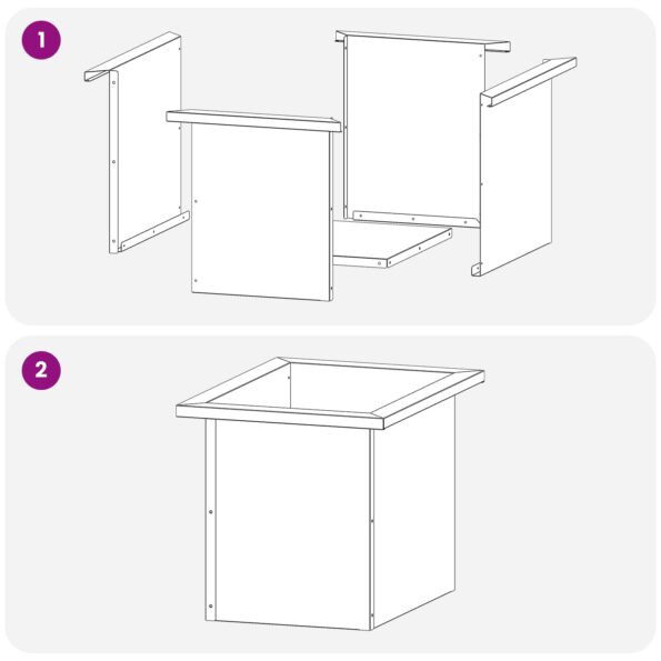 vidaXL Záhradný kvetináč s LED Biela 30 x 40 x 30 cm Oceľ – Obrázok 11