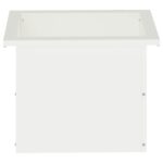 vidaXL Záhradný kvetináč s LED 2 ks Biela 30 x 40 x 30 cm Oceľ – Obrázok 5