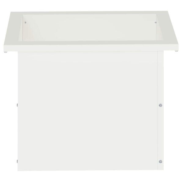 vidaXL Záhradný kvetináč s LED 2 ks Biela 30 x 40 x 30 cm Oceľ – Obrázok 5