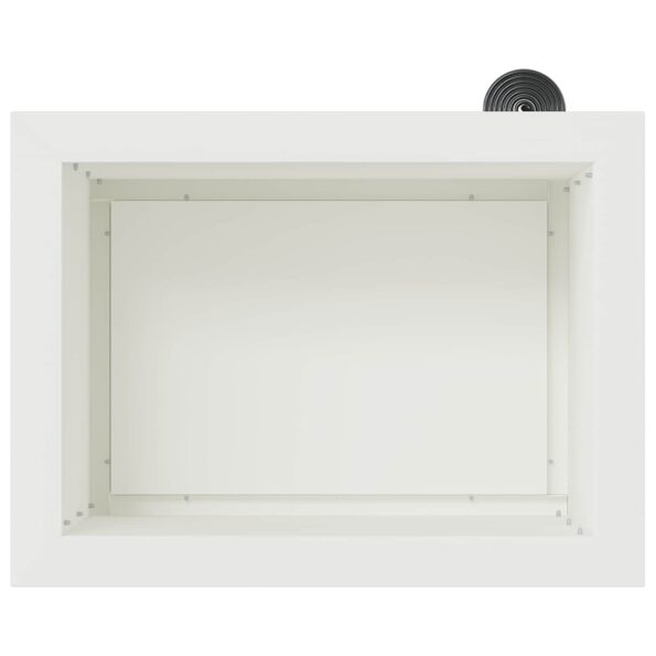 vidaXL Záhradný kvetináč s LED 2 ks Biela 30 x 40 x 30 cm Oceľ – Obrázok 7