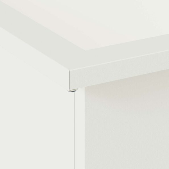 vidaXL Záhradný kvetináč s LED 2 ks Biela 30 x 40 x 30 cm Oceľ – Obrázok 8