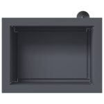 vidaXL Záhradný kvetináč s LED Antracit 30 x 40 x 30 cm Oceľ – Obrázok 7