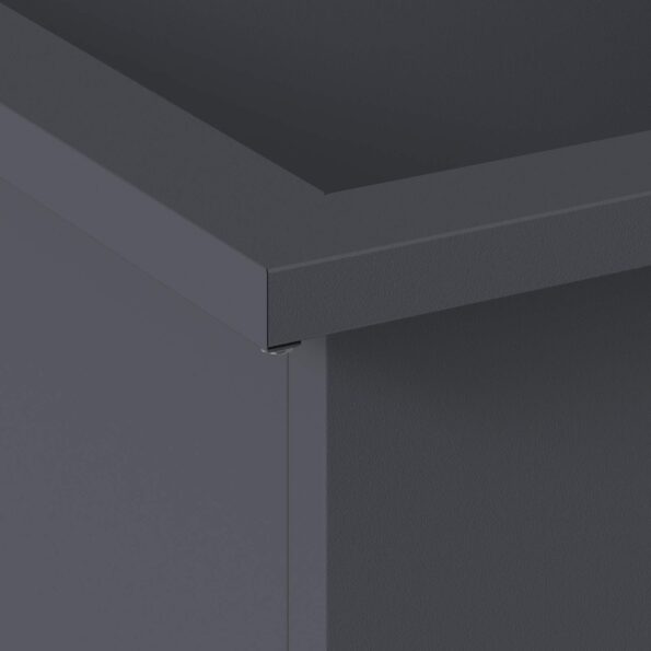 vidaXL Záhradný kvetináč s LED Antracit 30 x 40 x 30 cm Oceľ – Obrázok 8